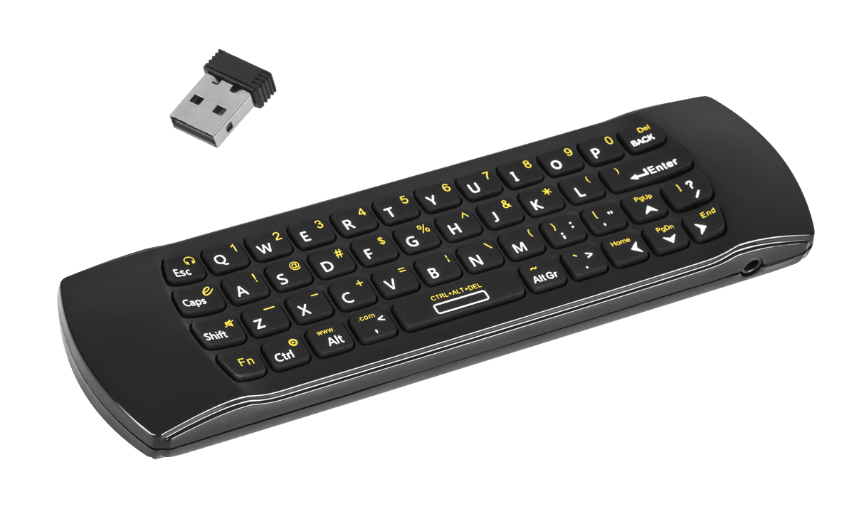 Belaidis klaviatūros QUER su AIRMOUSE Smart TV Android Dongle