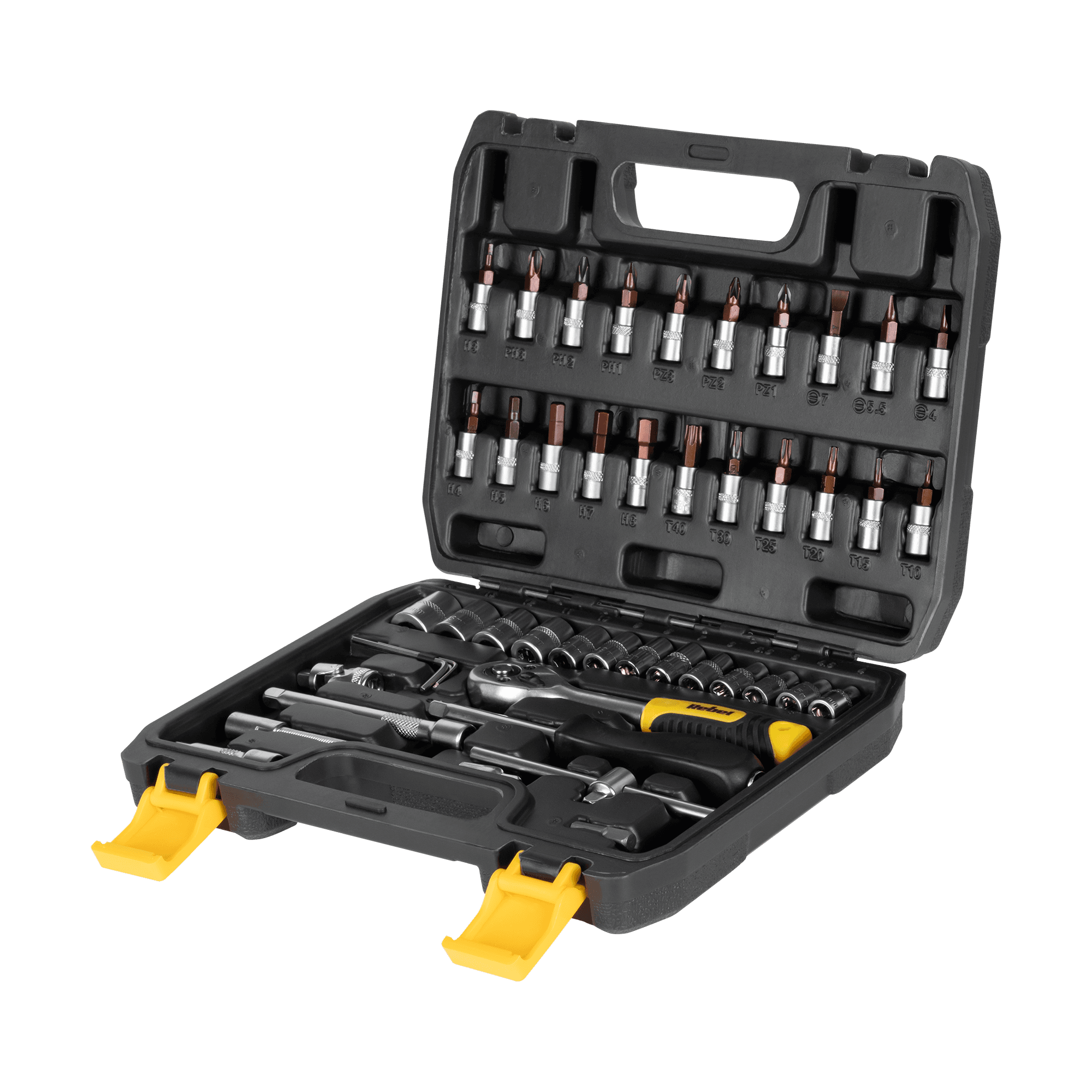 Klucz grzechotka zestaw 46 elementów