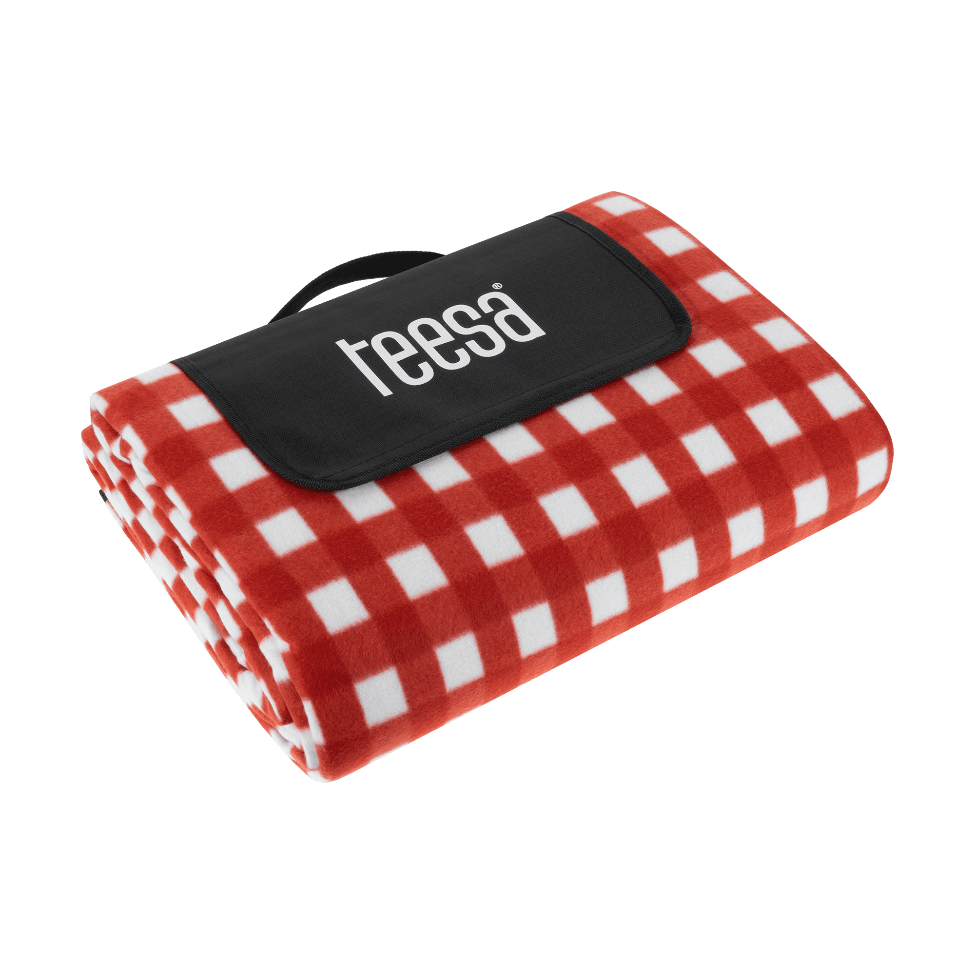 Pikniko antklodė su izoliacija 200x300 cm TESA - raudona grotelė
