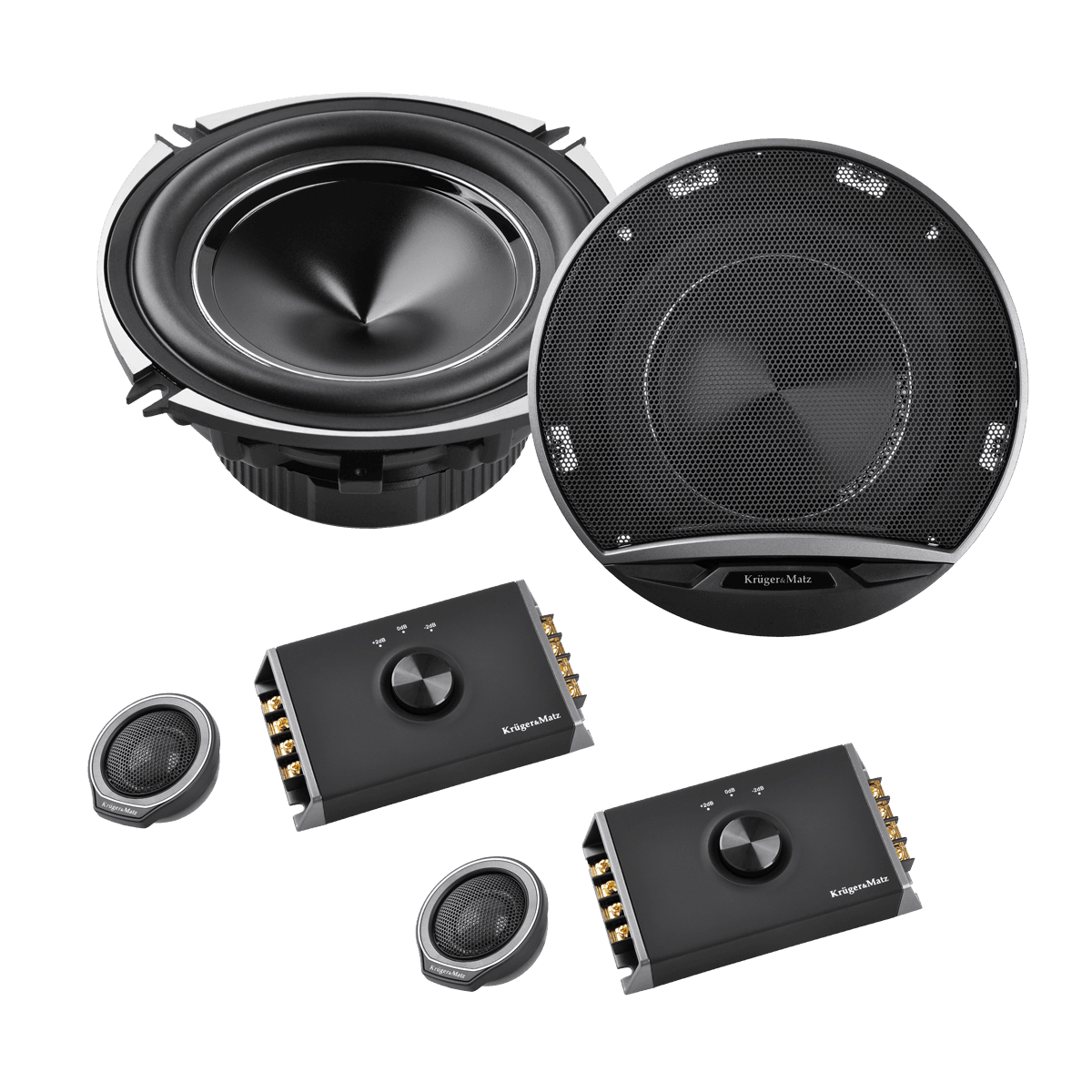 Kruger & amp; Mtz rinkinys automobilių garsiakalbiai 5 & quot;
