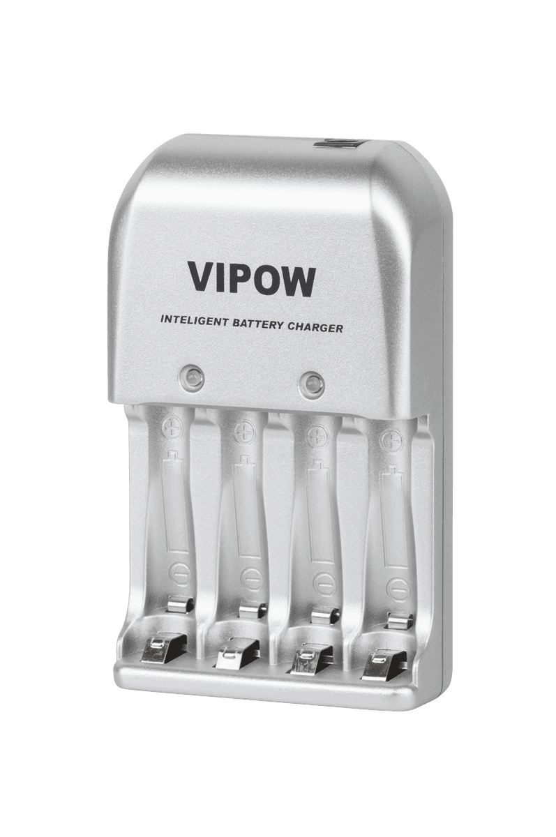 Ładowarka do akumulatorków VIPOW 3w1 PFC001 4xAA 4xAAA