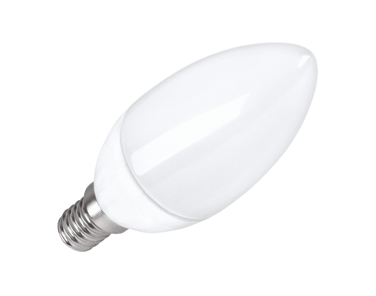 LED lempa 4W, E14, žvakė, 3000K