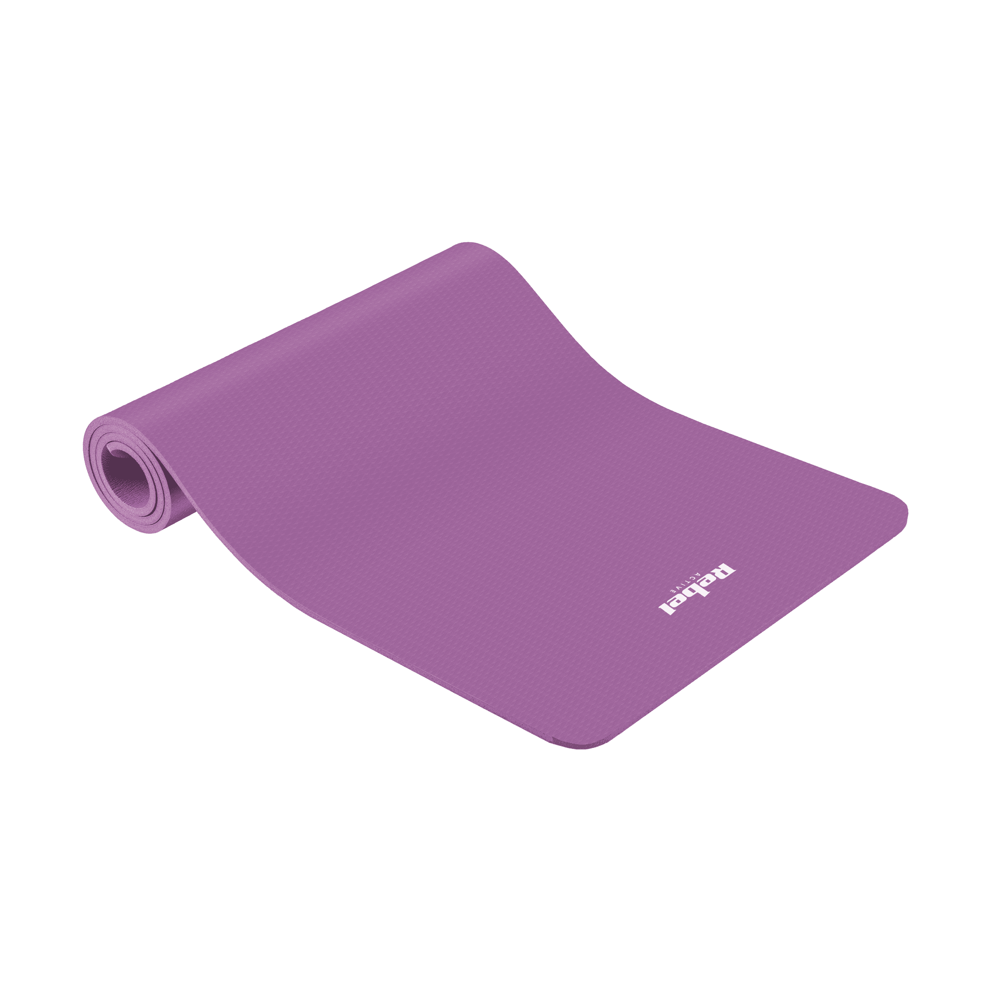 Gimnastikos kilimėlis jogai, piratai, fitnesas, 183x61cm, storis 6mm, TPE medžiaga, violetinė, REBEL ACTIVE