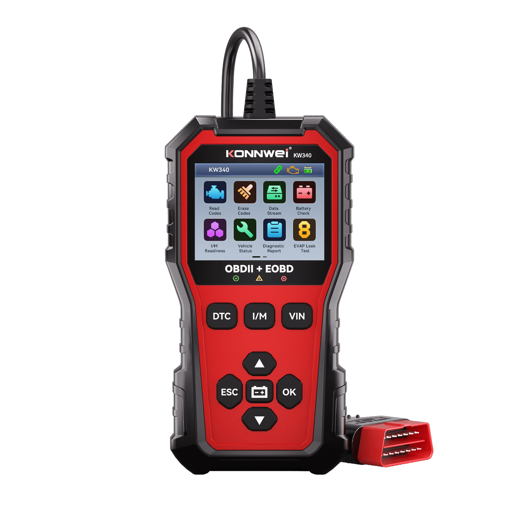 Diagnostinis matuoklis, OBD2 skeneris Konnwei KW340