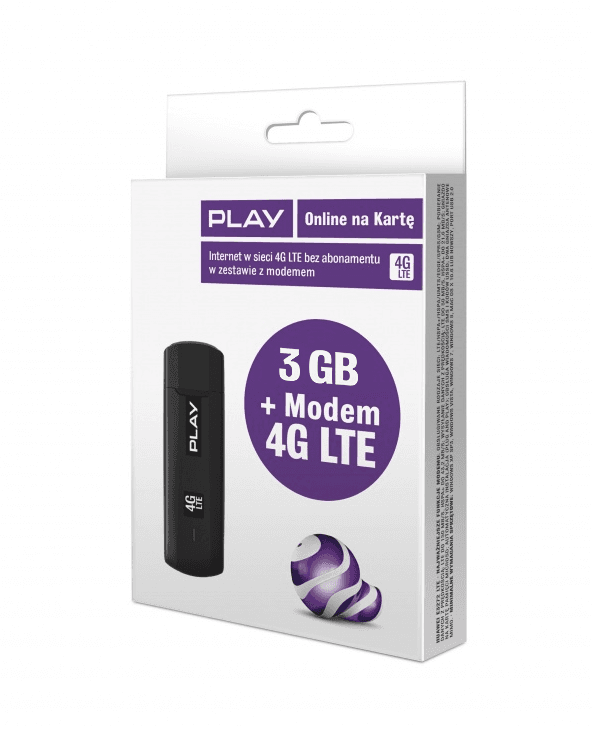 HUAWEI modemas E3372 LTE + starteris 3GB PLAY