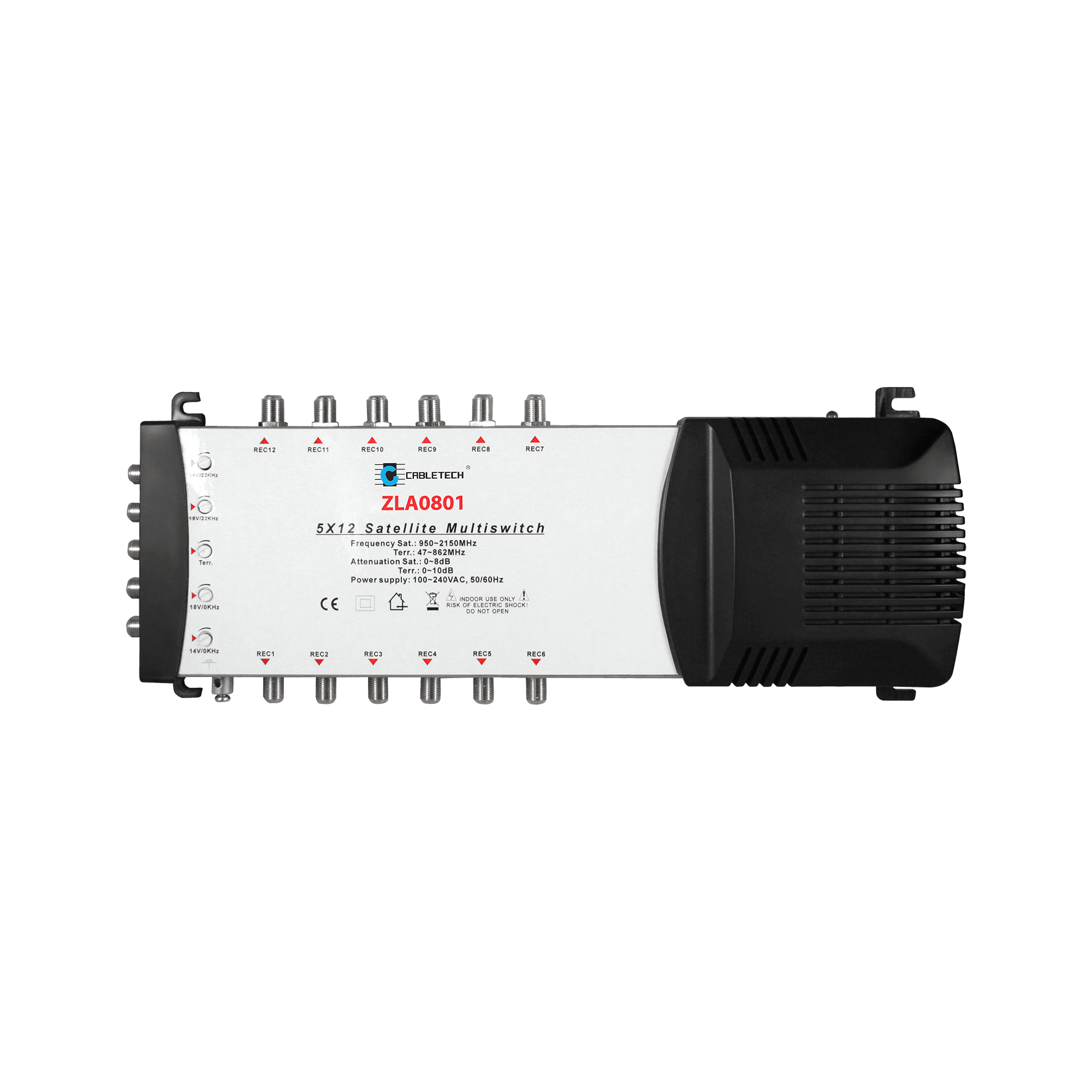 Multiwich Cabletech 5x12 su stiprinimo kontrolės modeliu ZLA0801