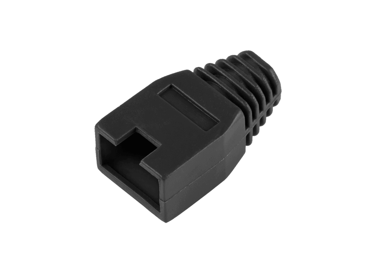 Osłona gumowa wtyku 8p8c RJ45 czarna