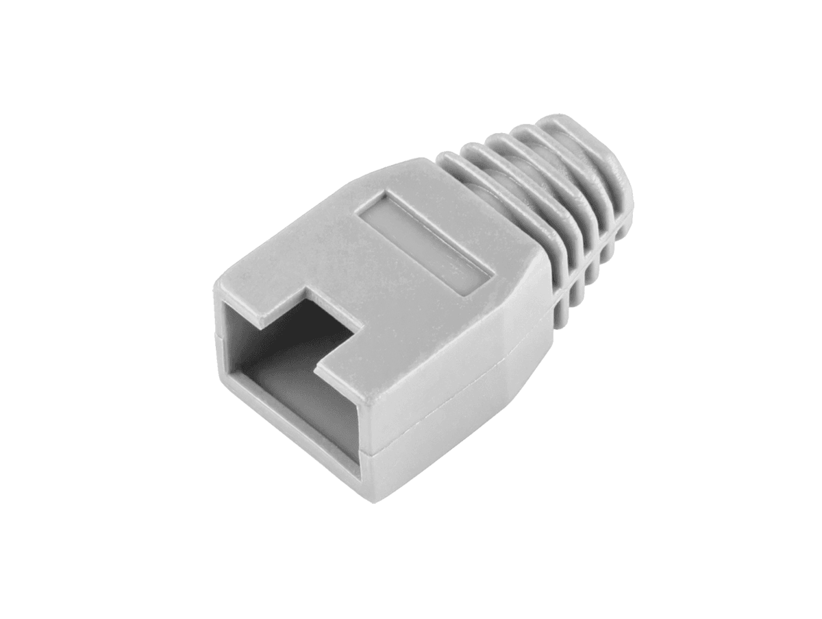 Oslona gumowa wtyku 8p8c RJ45 szara
