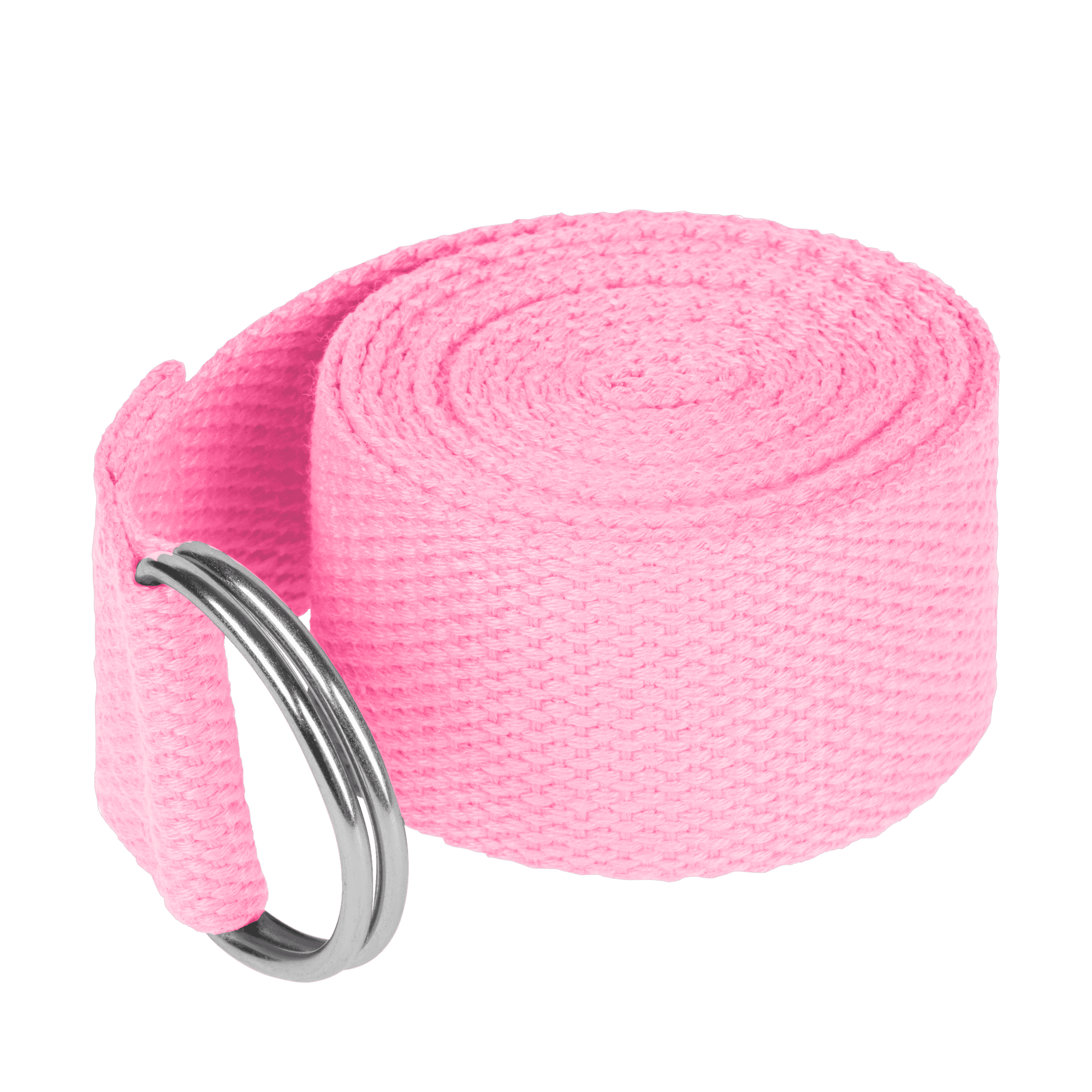 Pasek do jogi, taśma do ćwiczeń, różowa, REBEL ACTIVE