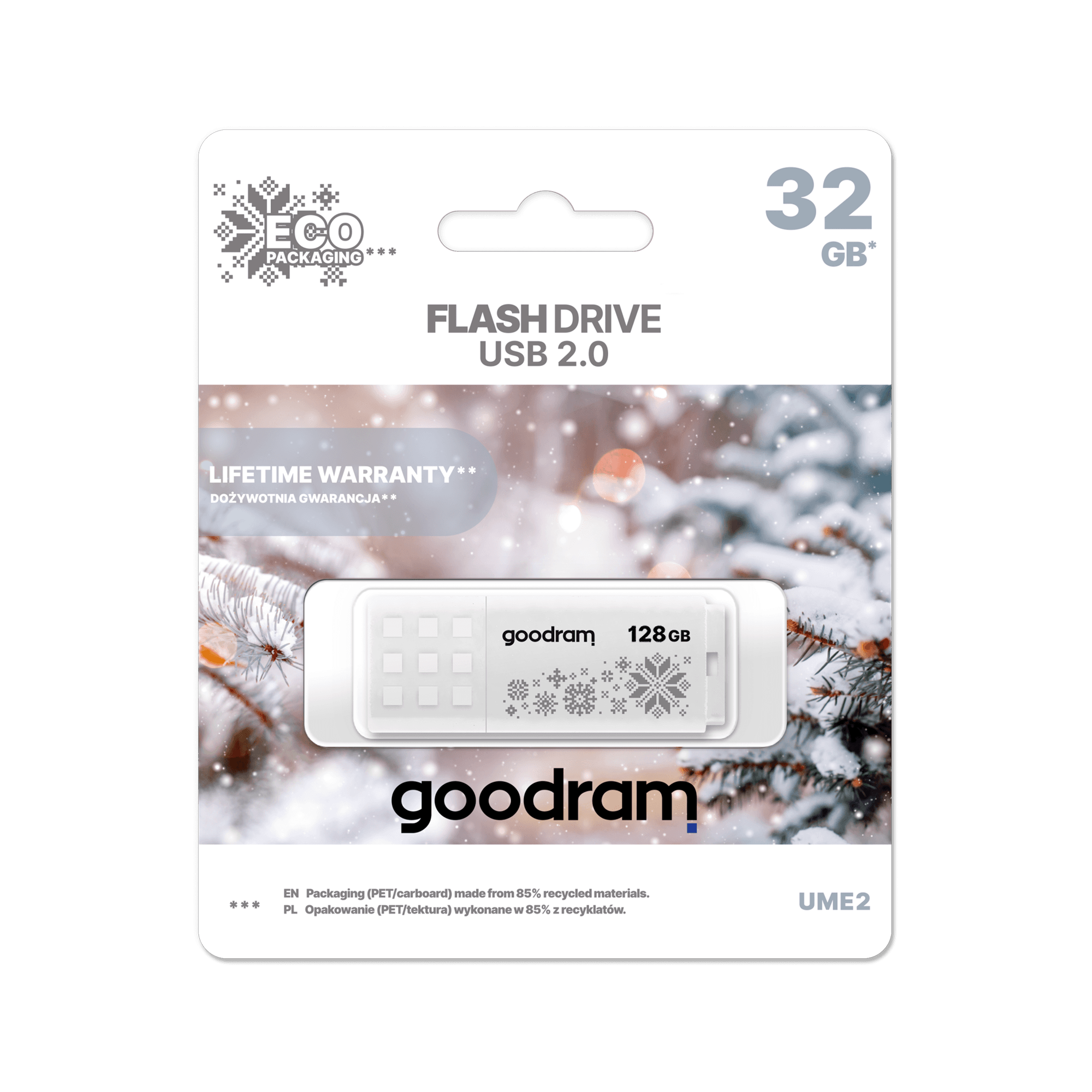 Flash diskas Goodram USB 2.0 128GB žiemos leidimas