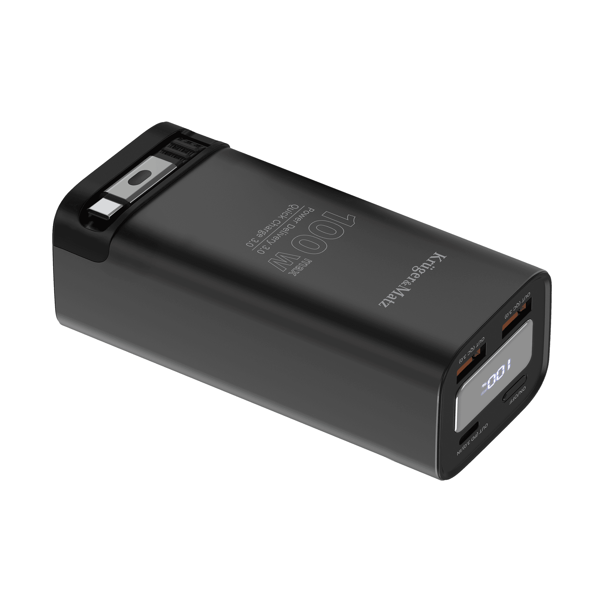 PowerBank Kruger&Matz 20000 mAh Li-ion 100W z funkcją QC oraz PD