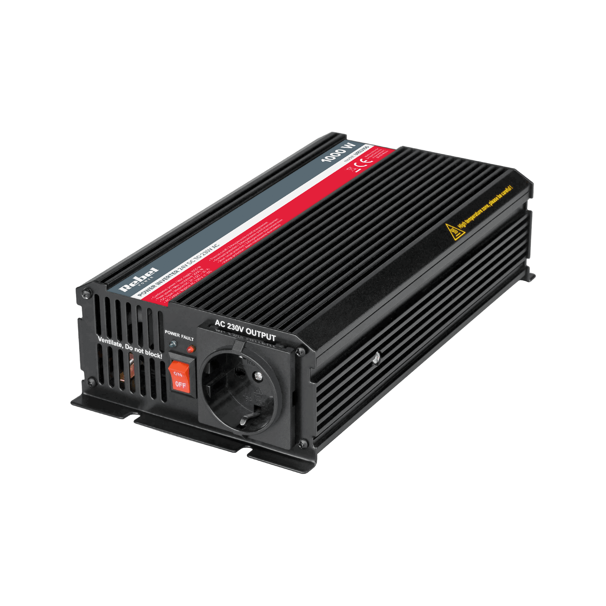REBEL 24V / 230V 1000W (N tipas: vokiečių)