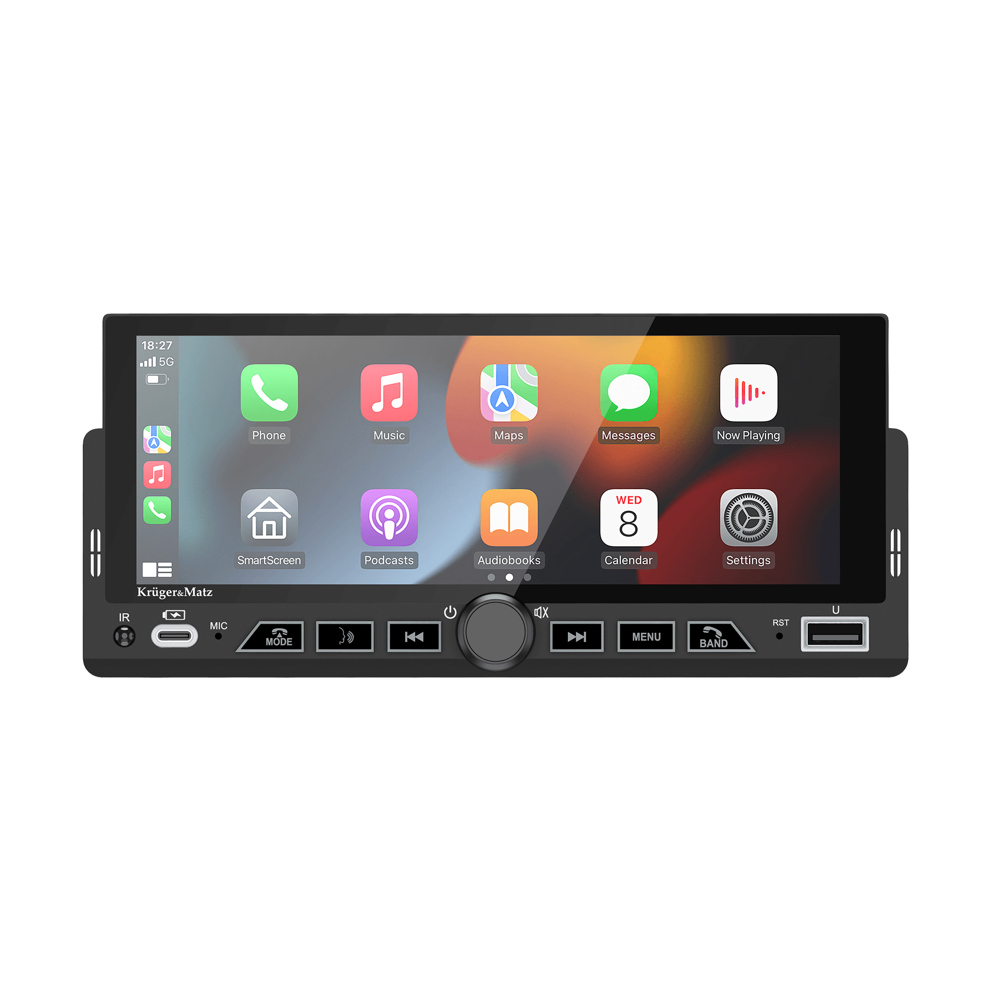 Radio samochodowe Kruger&Matz KM2017 CarPlay/AndroidAuto