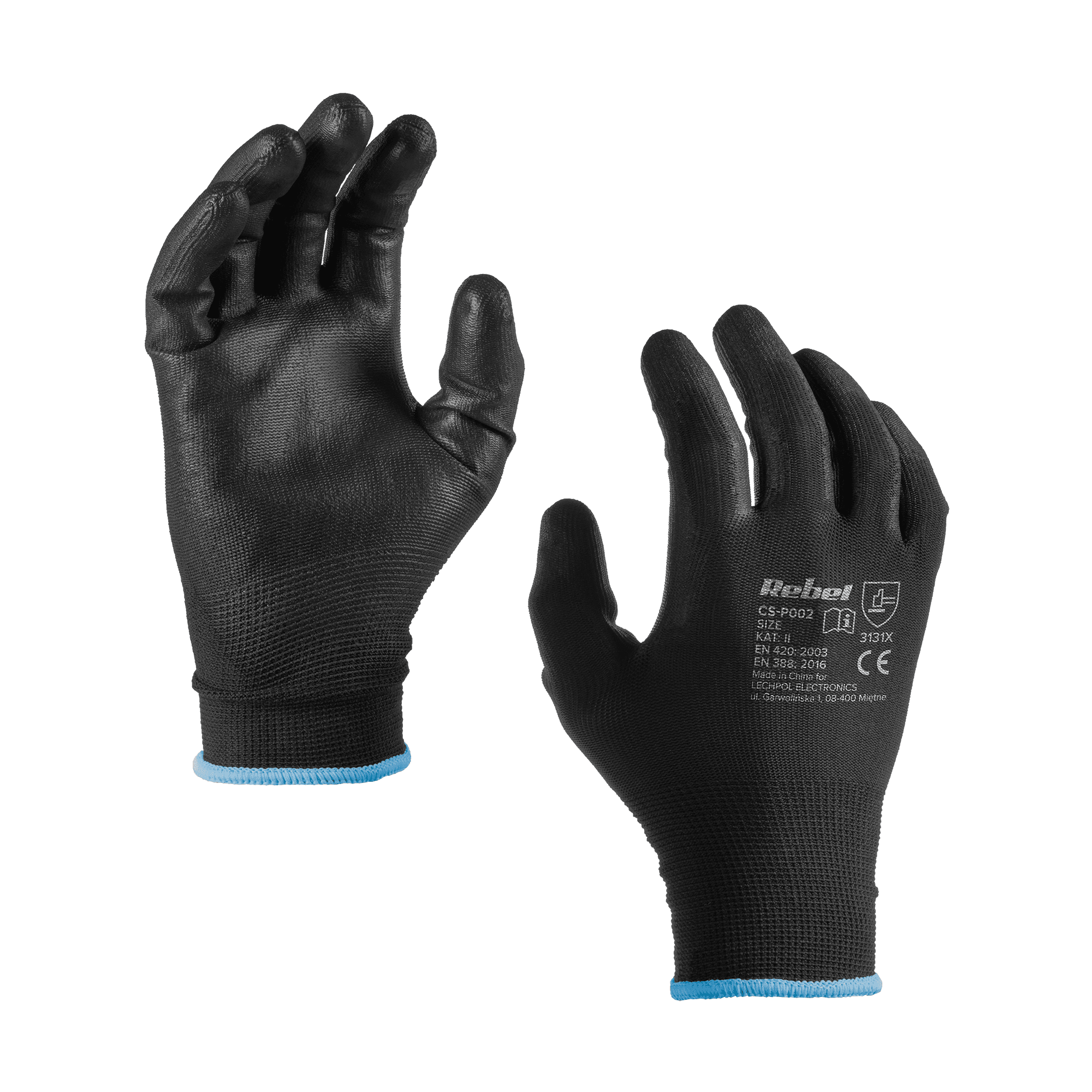 Rękawice robocze poliuretanowe CS-P002 r.9 L (12kpl.)