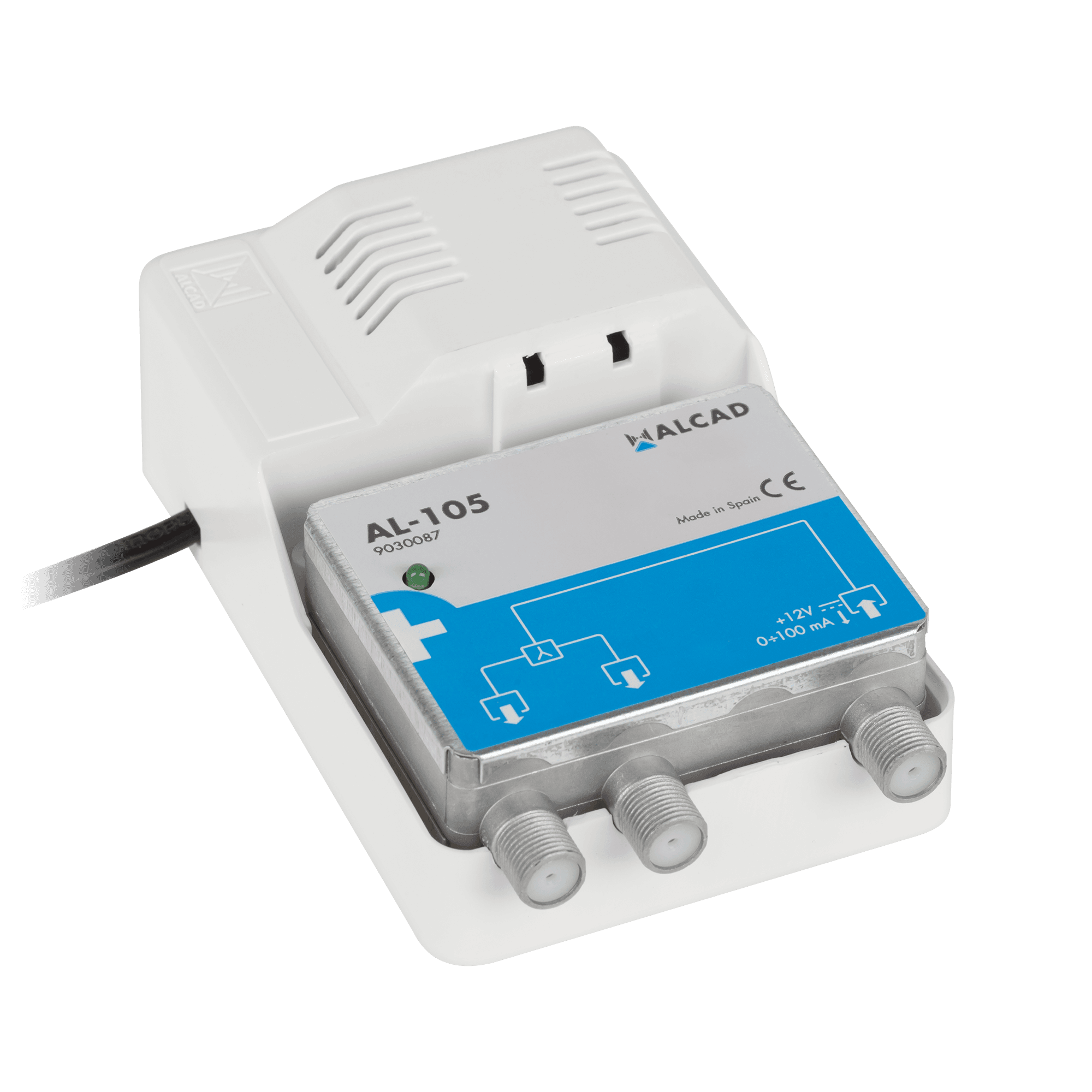Plačiajuostė antenA su 12V maitinimo į AL-105 ALCAD aktyvus antenA