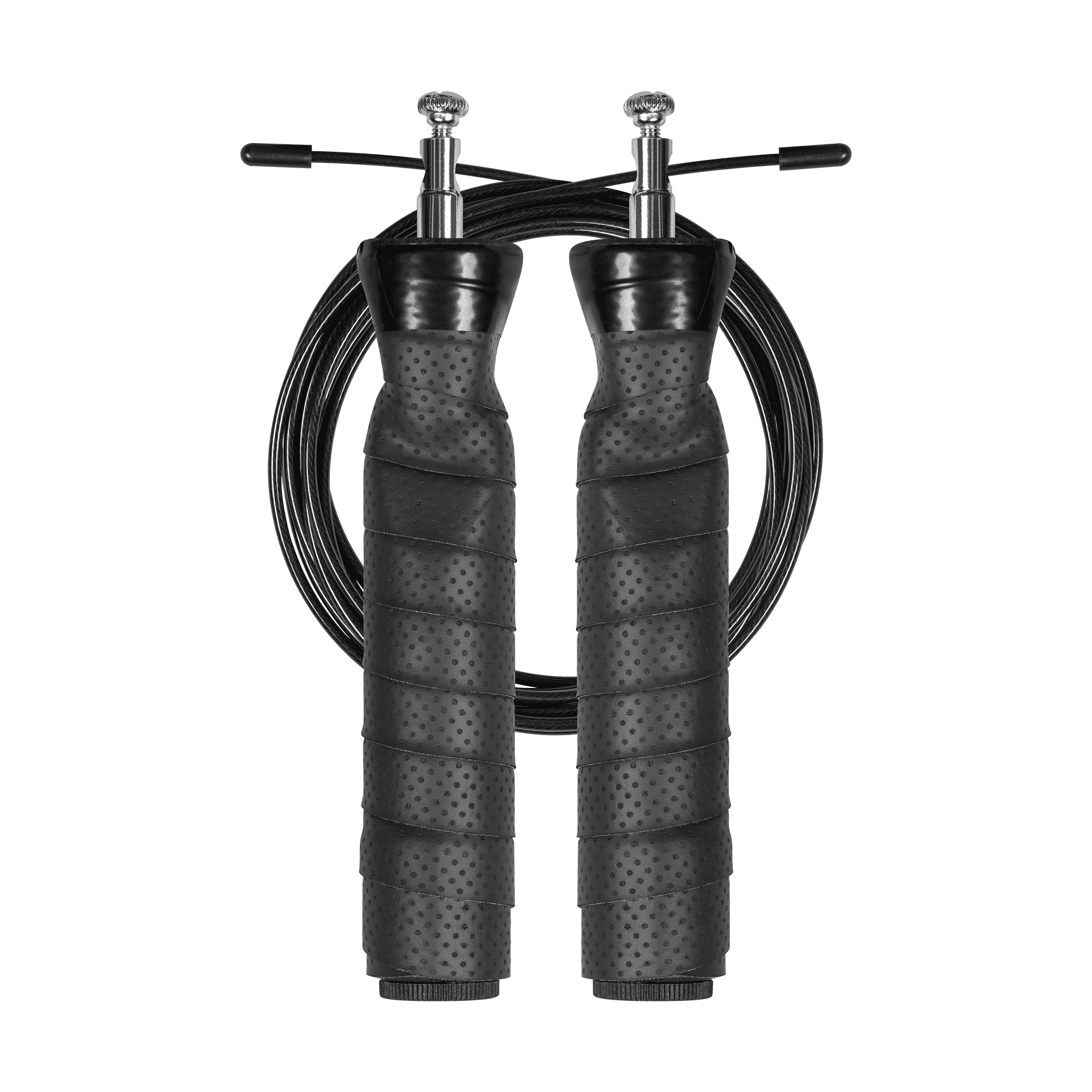 Kamštelis su gumine rankena su 2x100g apkrova ir 300 cm reguliuojamu metaliniu laikikliu, REBEL ACTIVE