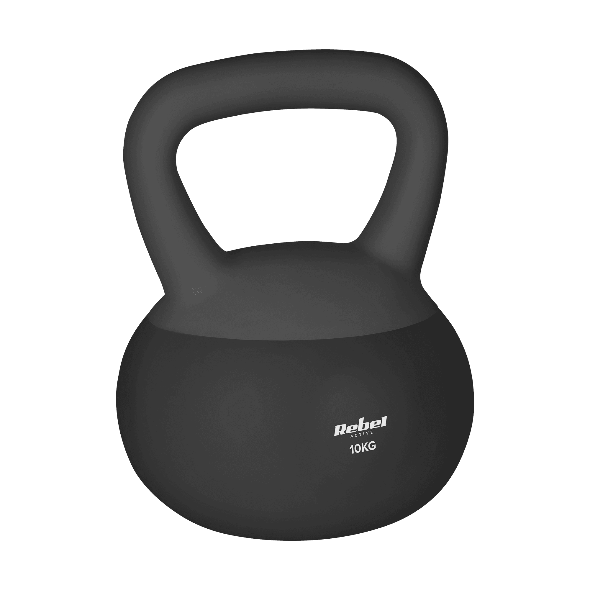 Minkštas ketlebelas minkštas vinilo 10kg REBEL ACTIVE