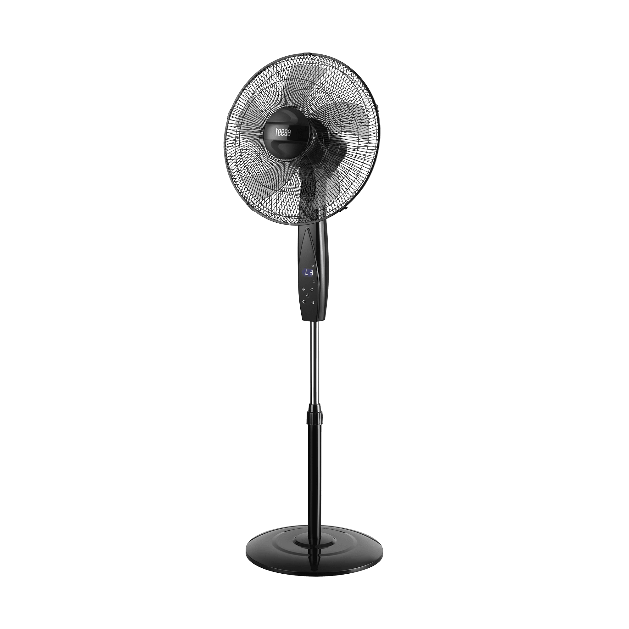 Nuolatinis ventiliatorius valdomas TESA nuotolinio valdymo pultas, juoda