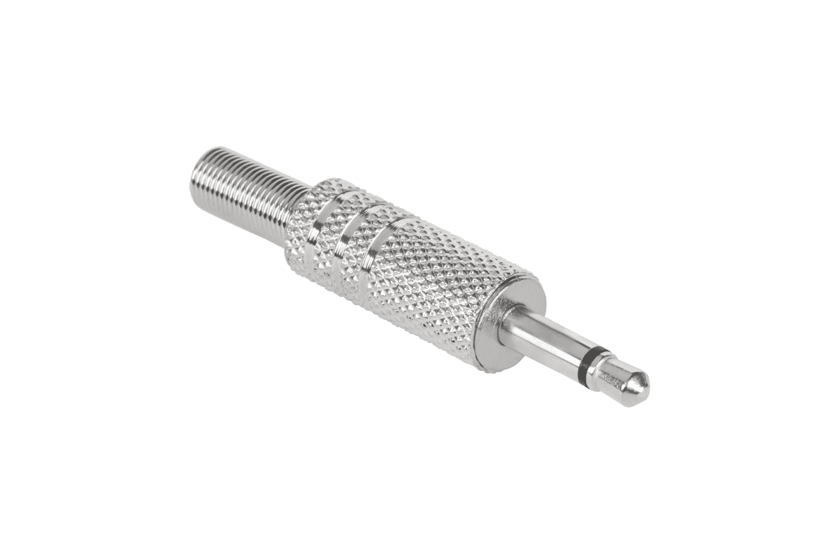 Jack 3.5 mono metalo kabelio kištukas