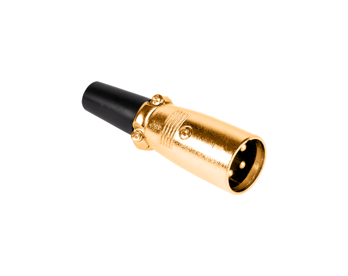 GOLD vyriškas mikrofono kištukas