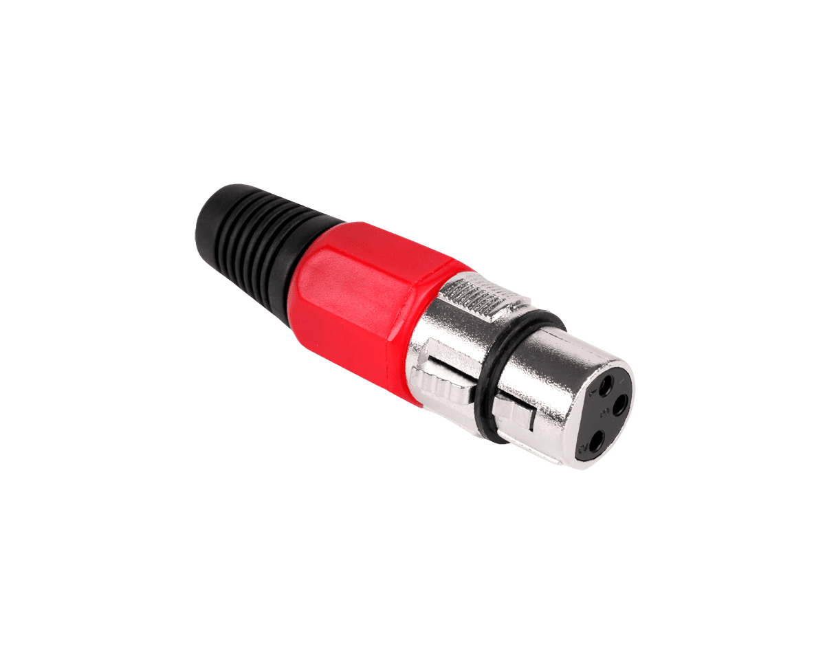 Mikrofono kištukas moteris raudona