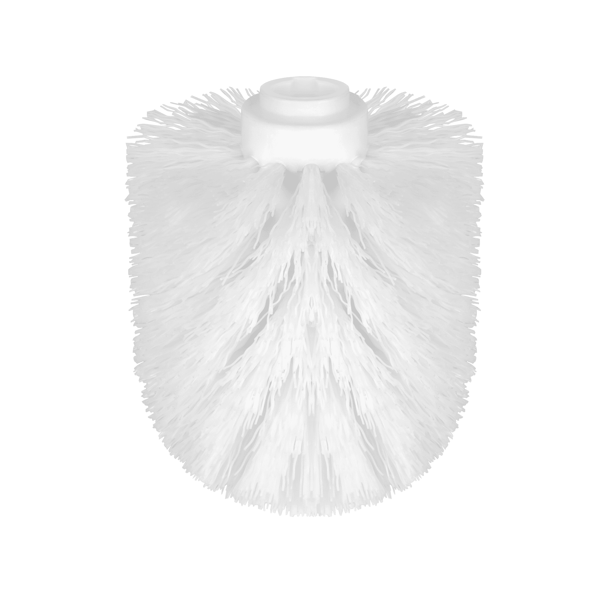 Tualetinių šepetėlių pakaitinė galva (balta)