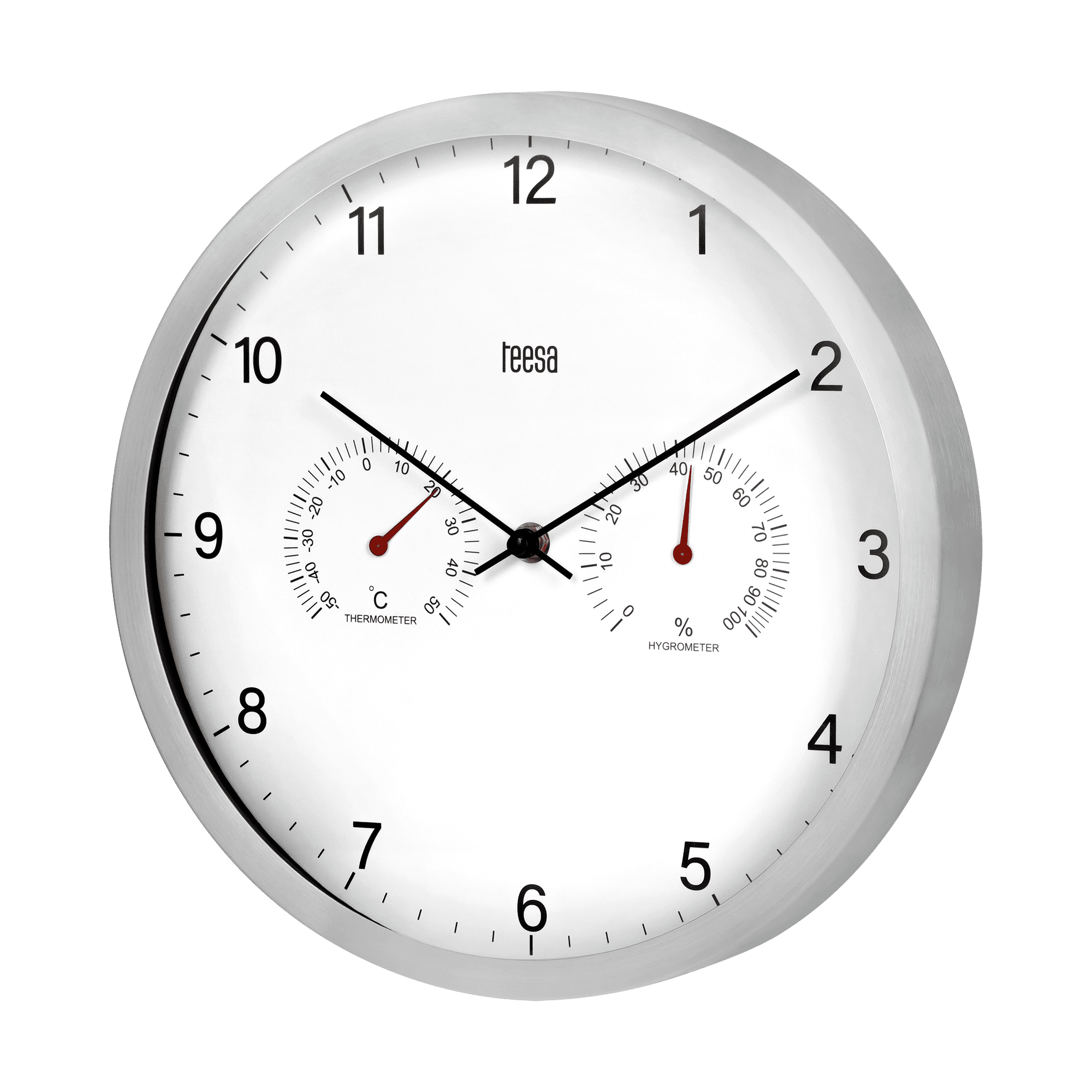 Sieninis laikrodis 30 cm su termometru ir hidrometru