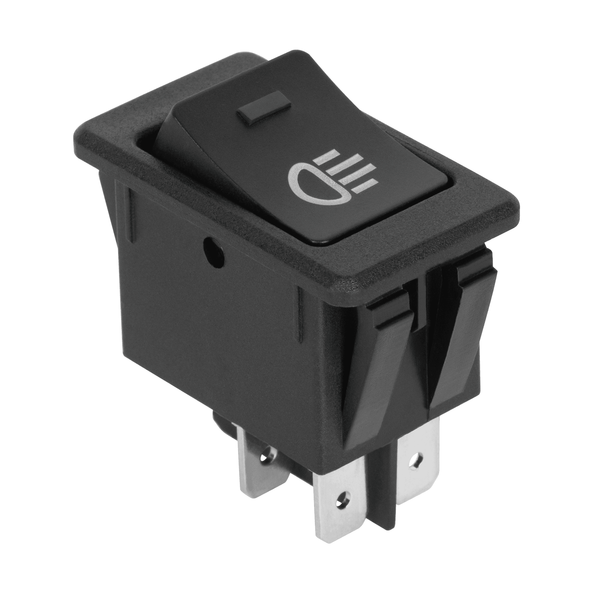 Jungiklis 12 V, su žaliu LED pašvietimu