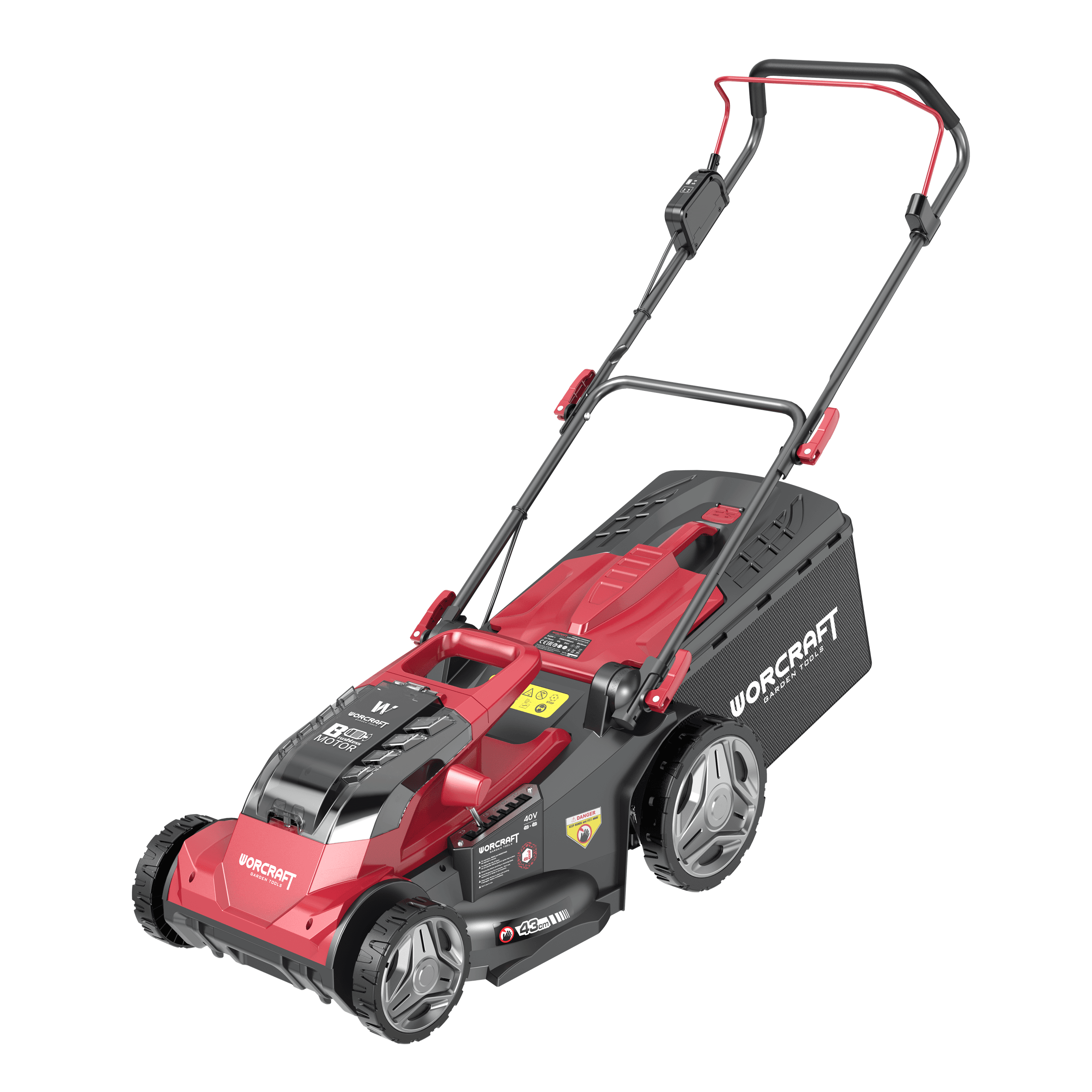Akumuliatorinė vėjapjovė WORCRAFT su 6.0Ah akumuliatoriais 40V (20V+20V) LI-ION