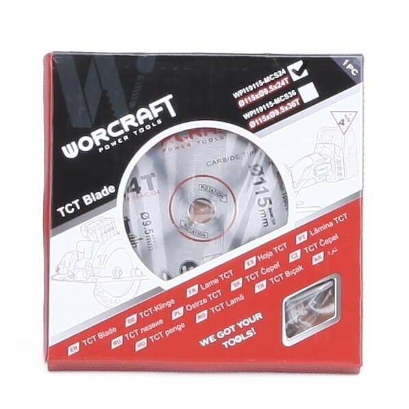 Akumuliatorinio pjūklo CMCS-S20LiB pjovimo diskas 9.5 x 115 mm 24T (ats.d)