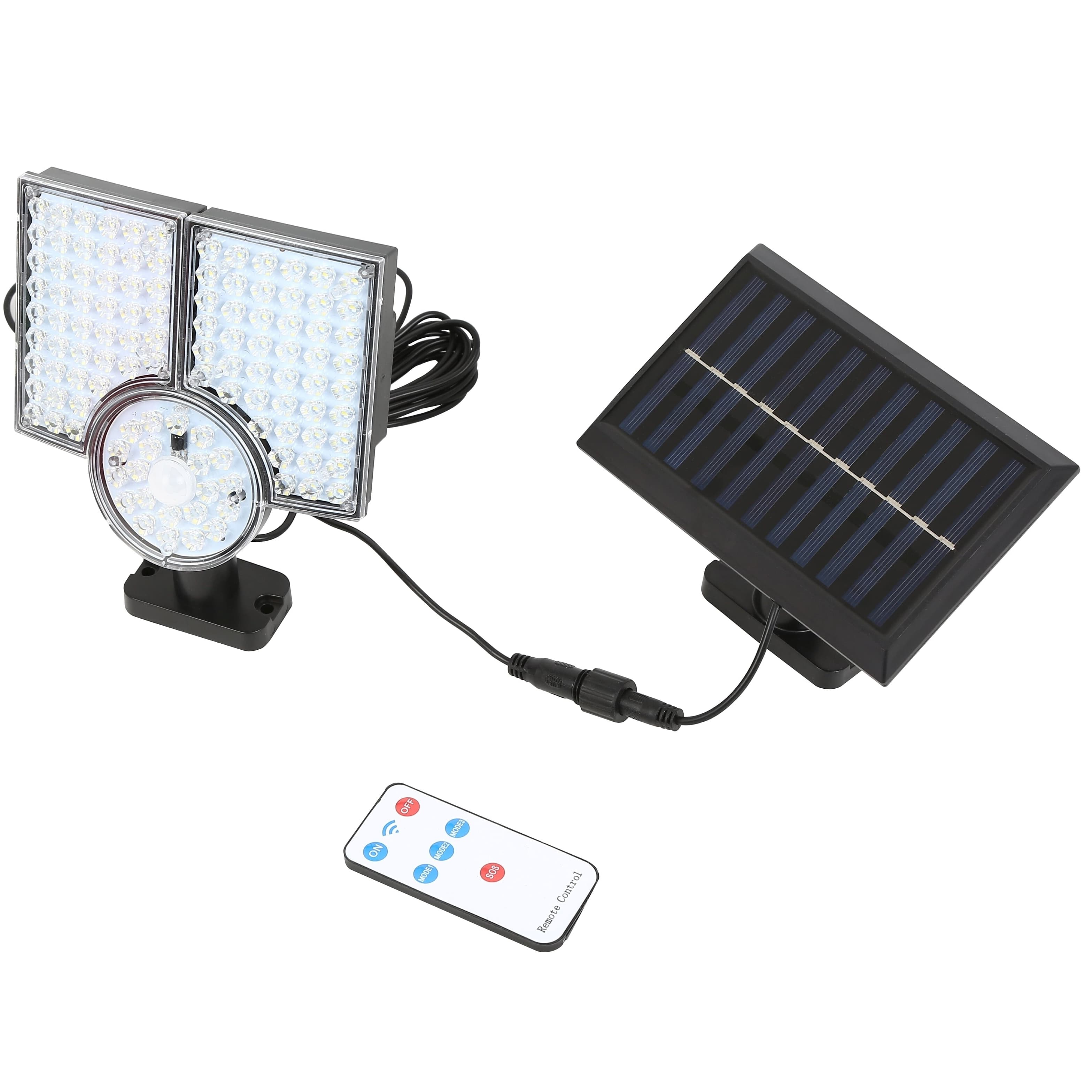 Autonominis šviestuvas su saulės baterija ir šviesos / judesio jutikliu 22.4W 6000K